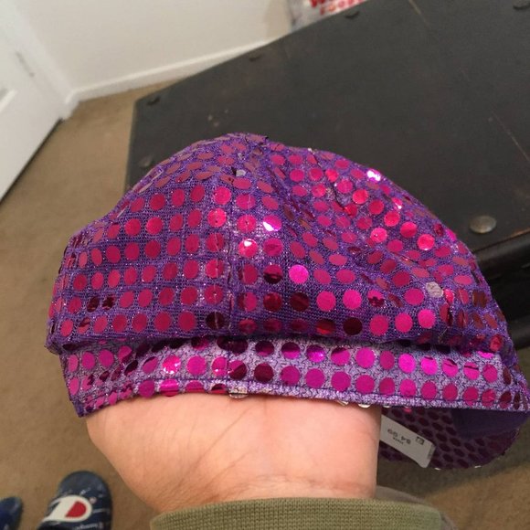 Purple Sparkle Flower Hat - Picture 2 of 6